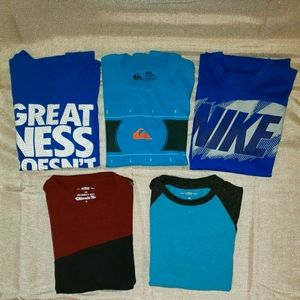 5 Boys Size Medium Short Sleeve Tee Bundle
